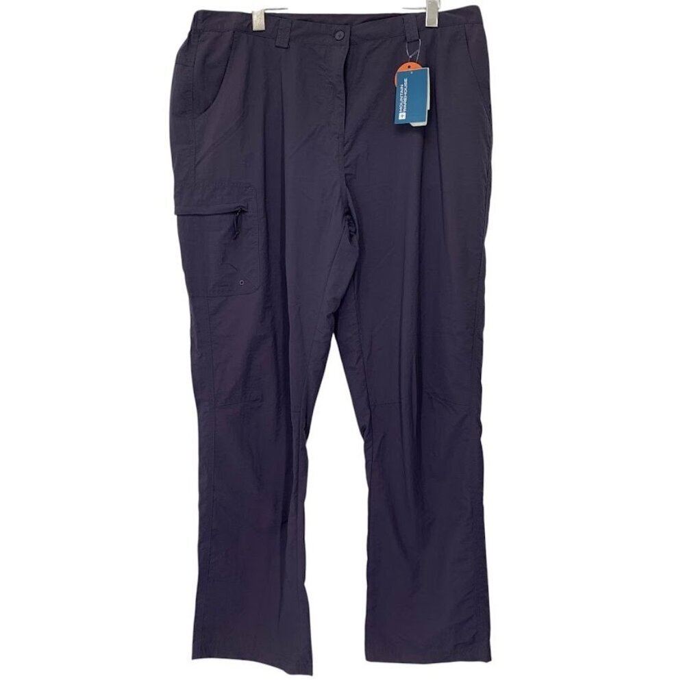 Mountain Warehouse Explorer Womens Pants 14 Trouser Purple Quick Dry Pockets
